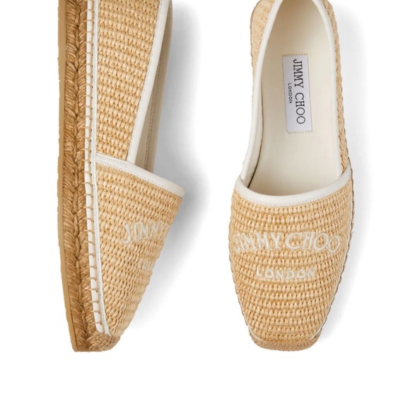 Jimmy Choo Brie raffia espadrilles - Picture 4 of 8